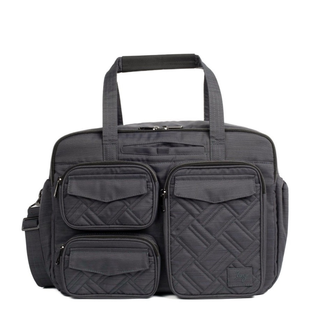 Lug Quilted Puddle Jumper 2 Duffel - Brushed Grey - Picture 10 of 11